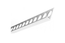 Trojan Straight Tile Trim 10mm X 2.5M Silver