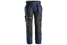 Snickers RuffWork Canvas Work Trousers Navy/Black - Size 48