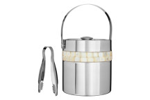 Ice Bucket And Tongs S/S