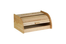 Bread Bin - Rubberwood - White Base