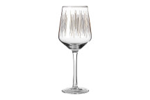 Deco Hand Blown Wine Glasses Set Of 4