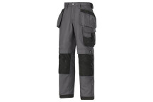 Snickers Canvas+ Trousers Steel Grey Size 46