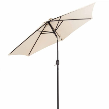 2.7M Aluminium Parasol Crank & Tilt -  Cream