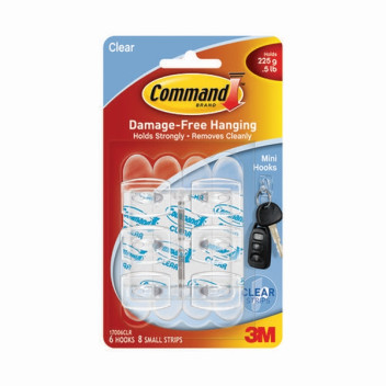 3M 17006 Clear Hooks