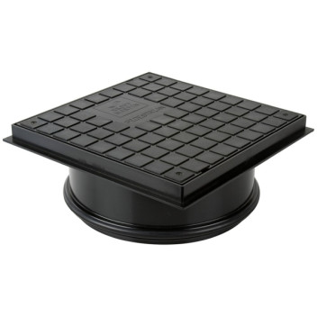 Pvc Access Junction  Frame & Cover Black