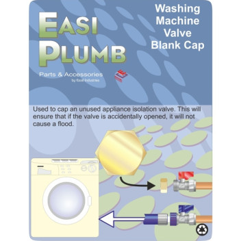 Easi Plumb Washing Machine Valve Blank Cap