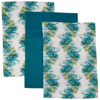 Winter Palm S/3 Tea Towels
