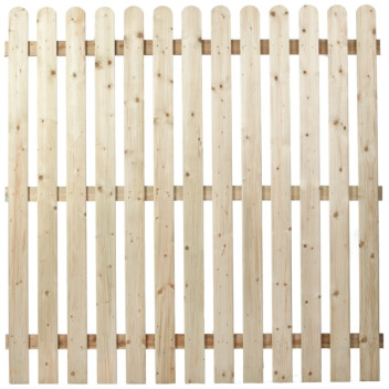 Round Top Picket Panel 6 X 6 (1.8 X 1.8M)