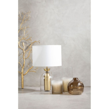 Caila Cut Glass Vase, Clear / Grey Glass Large