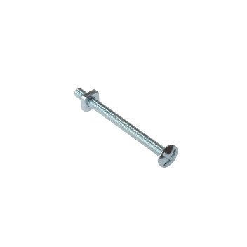 Roofing Bolt & Nut Zp M6X100Mm Bag 25
