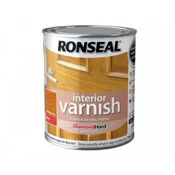Ronseal Quick Dry Satin Varnish 750ml Antique Pine