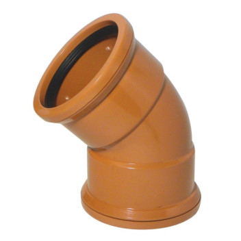 Brown Double Socket Bend 6\" 45