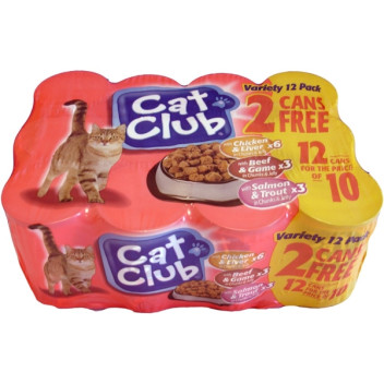 Cat Club Variety Pack 400G X 12 Tins