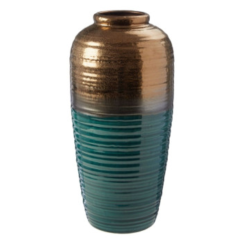 Capri Small Ceramic Vase Ribbed