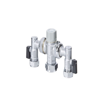 Thermostatic Mixing Valve 3/4\" C/W Elbows & Isol Valves