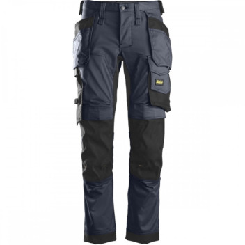 Snickers Allround Stretch Trousers Navy / Black Size 100 Holster