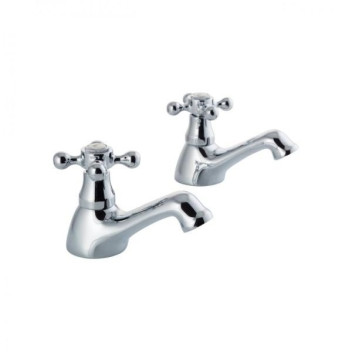 Albert Pair Basin Taps  Chrome
