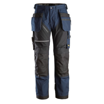 Snickers RuffWork Canvas Trousers Holster Pockets Size: 146 Navy Black