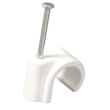 PVC Nail Pipe Clip 15mm - Each