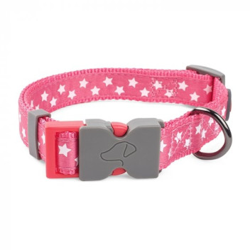 Walkabout Starry Pink Dog Collar - L