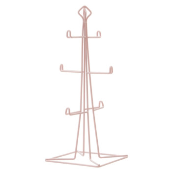 Vertex 6 Cup Mug Tree - Pink Finish