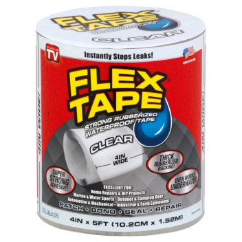 Flex Tape 4\" x 5ft - Clear