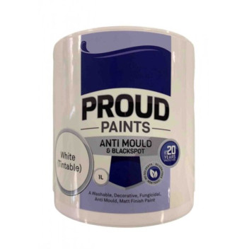 Anti-Mould & Blackspot Paint White Matt Finish 1L