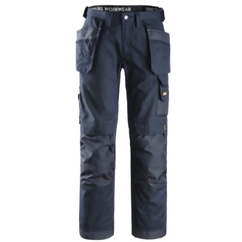 Snickers Canvas+ Trousers Navy W35\" L32\" 50