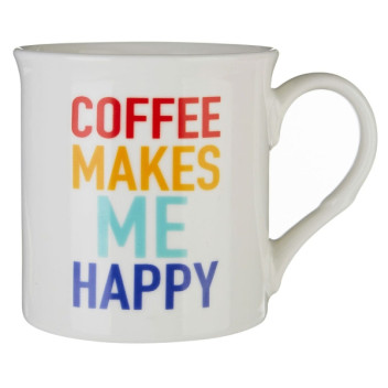 Coffee Makes Me Happy - Bone China