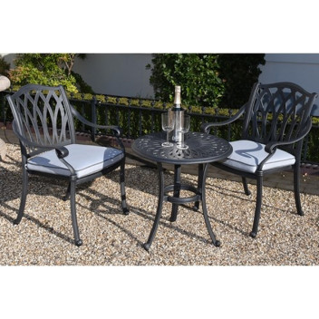 Florence Cast Aluminium Bistro Set 2 Seater