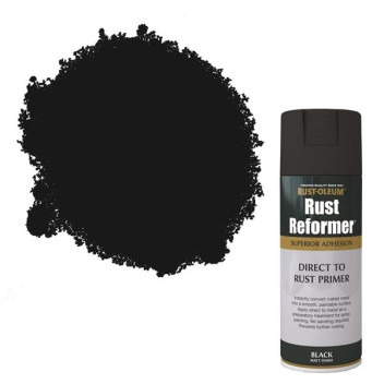 Rust Oleum Rust Reformer Spray Paint 400Ml Matt Black