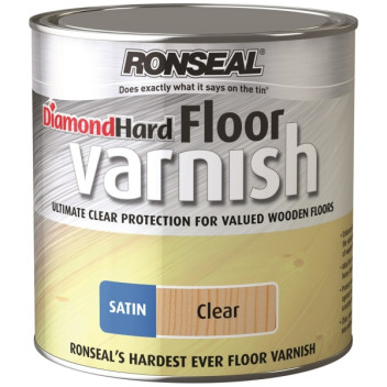 Ronseal Qd Diamond Hard Clear Satin Varnish 250ml
