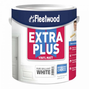 Fleetwood Extra Plus Vinyl Matt 5L Brilliant White