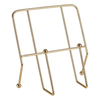 Cookbook Stand - Gold Finish