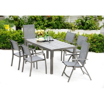 Solana 6 Seater Rectangular Mixed Dining Set