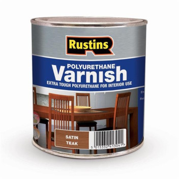 Rustins Satin Varnish 500Ml Teak