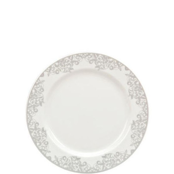 Denby Monsoon Filigree Silver Pastry Plate