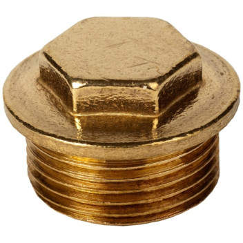 074 - 3/4\" Brass Blanking Plug 34Bp