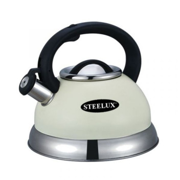 Cream Steelex Whistling Kettle 2.7L